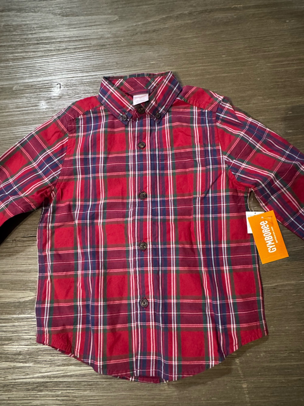 Gymboree Red Plaid Button-Down Shirt
